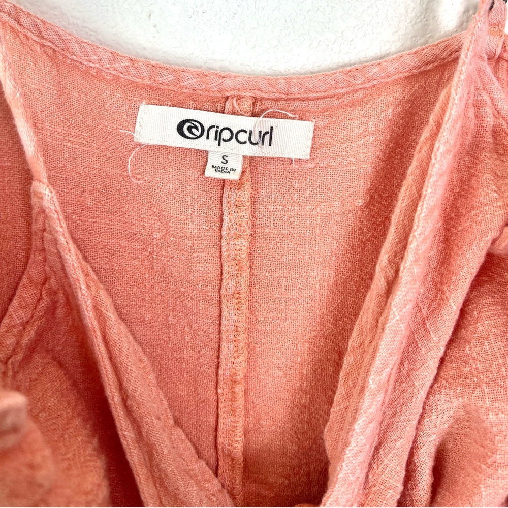 Rip Curl “Classic Surf Dress” coral spaghetti strap mini dress size small - Picture 4 of 8